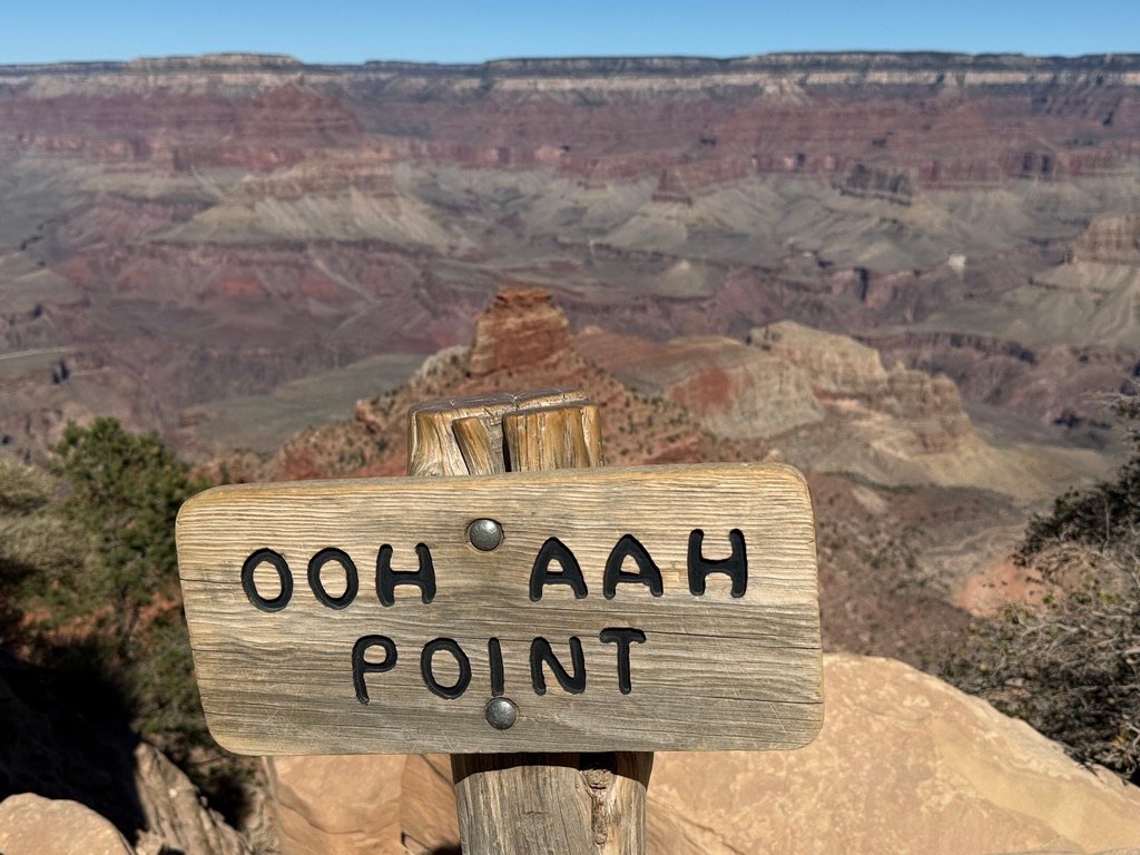 Ooh Aah Point sur le sentier South Kaibab, rive sud du Grand Canyon