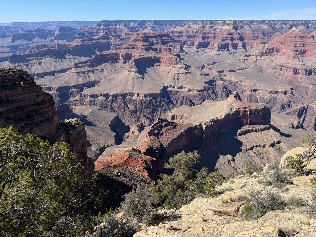 Vue sur le parc national du Grand Canyon, rive sud
